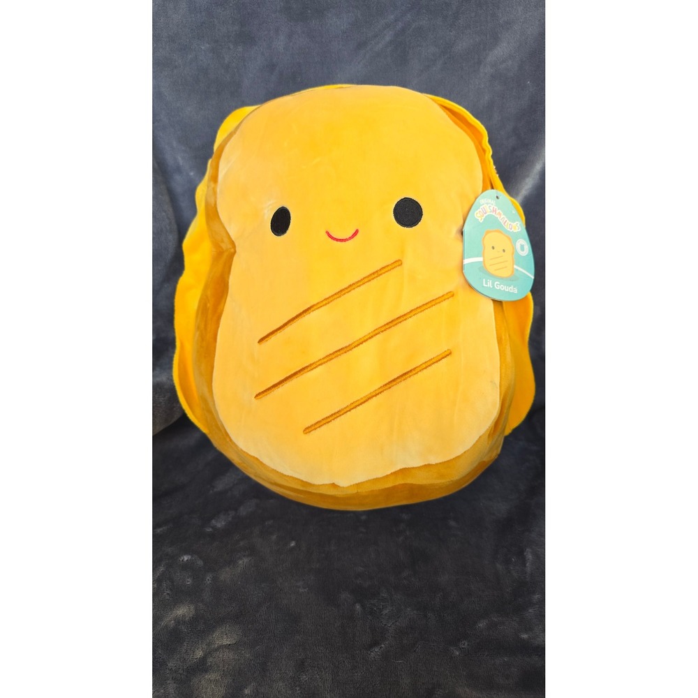 Squishmallows Lil Gouda Grilled Cheese Sandwich Plush 12 inch Food Squad NWT